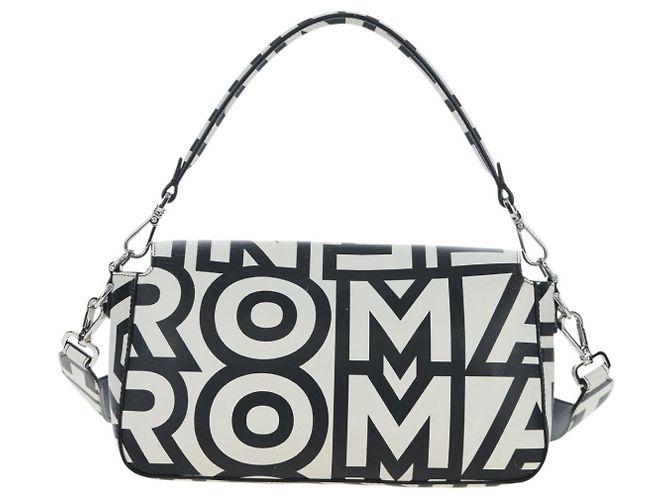 Borsa Fendi x Marc Jacobs Baguette NM in pelle stampata Medium Nero - vista 2