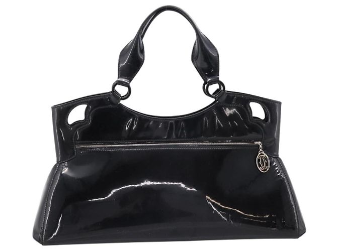 Cartier Marcello in pelle laccata Nero - vista 2