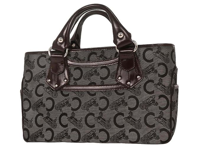 Céline Sac Celine Boogie Satchel Macadam Marron - vue 2