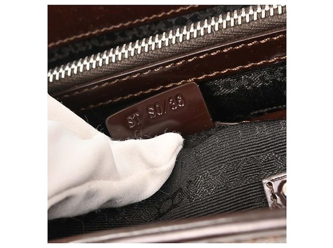 Céline Sac Celine Boogie Satchel Macadam Marron - vue 4