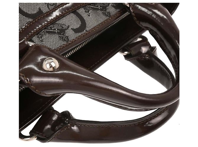 Céline Sac Celine Boogie Satchel Macadam Marron - vue 5