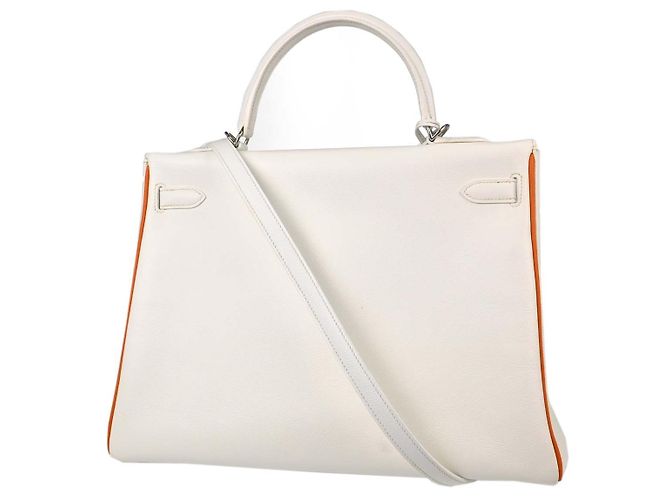 Hermès Hermes Kelly Sellier Epsom Blanc - vue 2