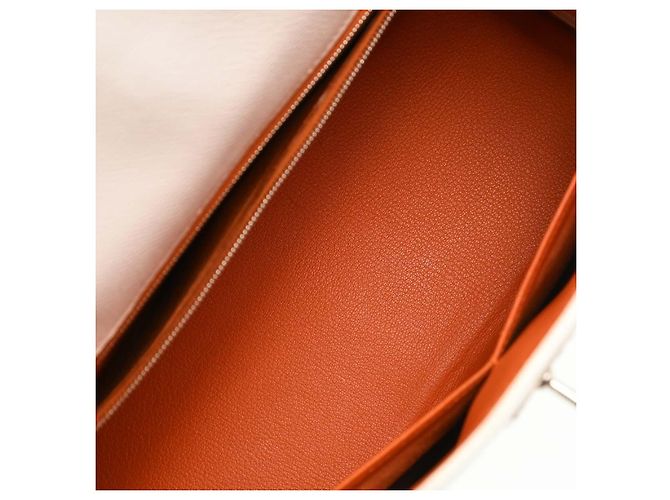 Hermès Hermes Kelly Sellier Epsom Blanc - vue 3