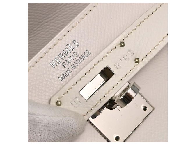 Hermès Hermes Kelly Sellier Epsom Blanc - vue 4
