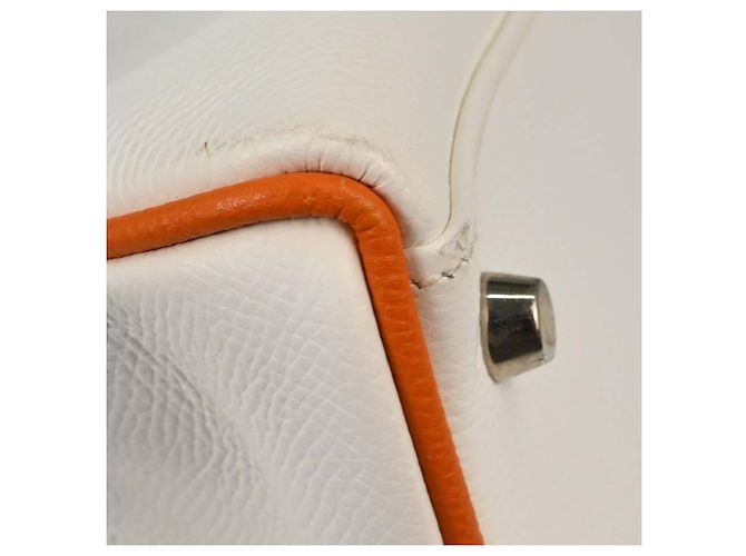 Hermès Hermes Kelly Sellier Epsom Blanc - vue 7