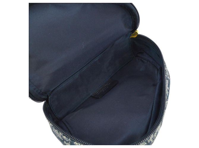 Christian Dior Saddle Zip Diorissimo Canvas Azul marino - vista 2
