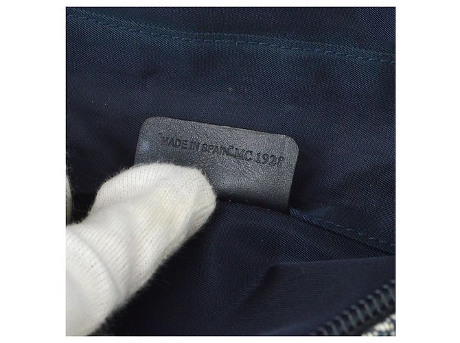 Christian Dior Saddle Zip Diorissimo Canvas Azul marino - vista 3