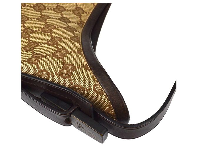 Gucci Creole Hobo GG Canvas Bege - vista 6