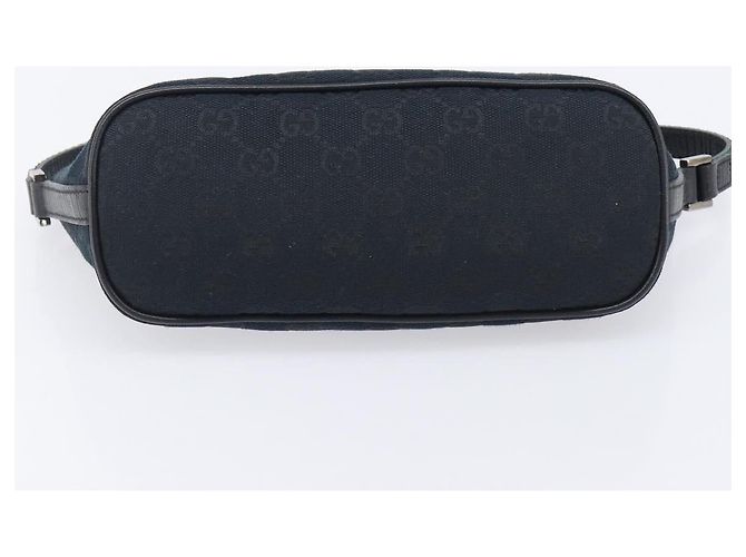 Pochette com zíper Gucci em GG Canvas Preto - vista 4