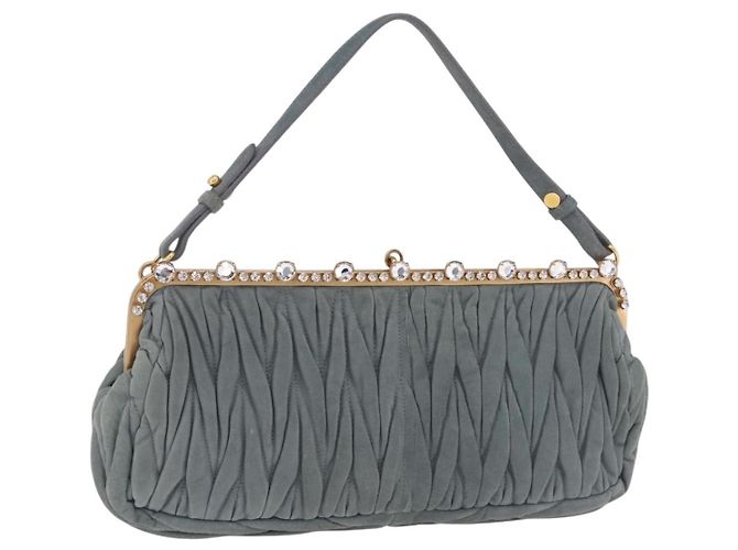 Pochette à cadre Miu Miu Matelassé en cuir Matelassé Marron - vue 3