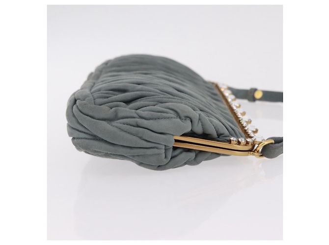 Pochette à cadre Miu Miu Matelassé en cuir Matelassé Marron - vue 4