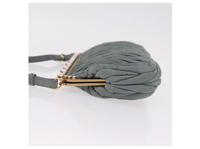 Pochette à cadre Miu Miu Matelassé en cuir Matelassé Marron - vue 5