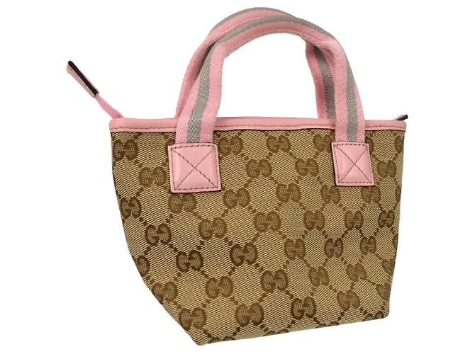Gucci Kid's Web GG Canvas Mini Beige - vista 2