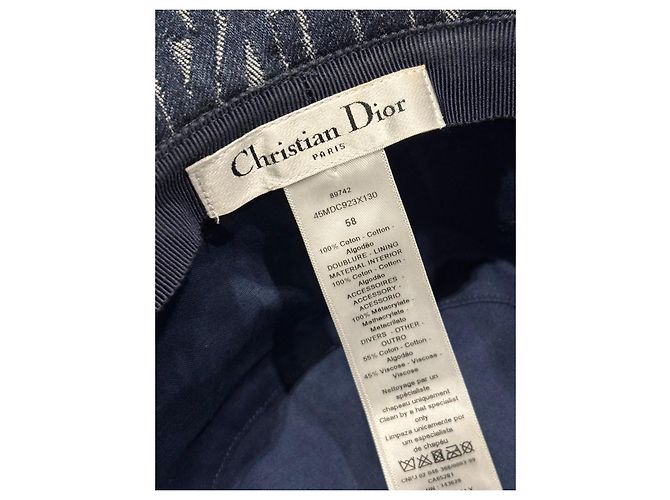 Cappello Bucket Christian Dior Miss Dior Blu - vista 3