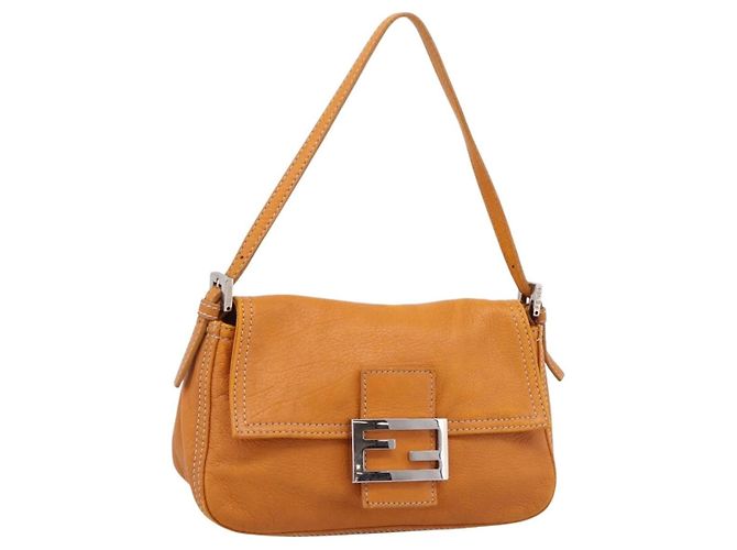 Borsa Fendi Selleria Baguette in pelle Marrone - vista 3