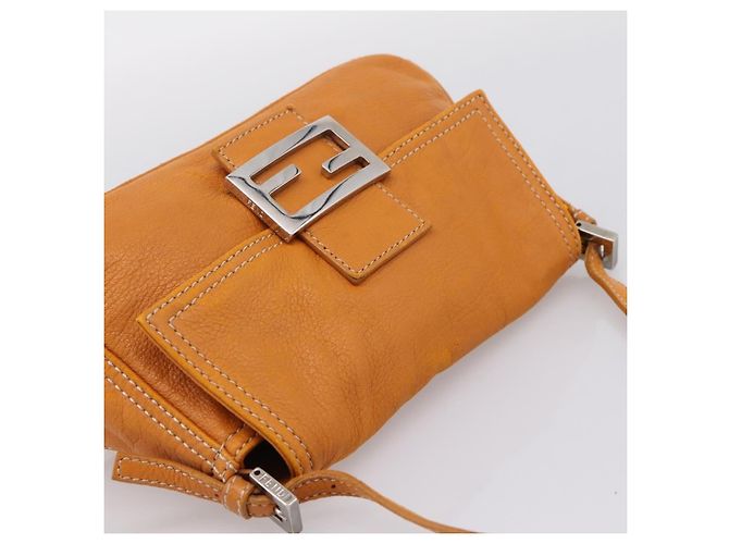 Borsa Fendi Selleria Baguette in pelle Marrone - vista 7
