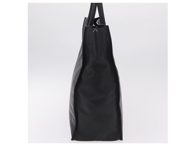 Autre Marque Saint Laurent Rive Gauche Shopper aus geprägtem Leder Large Schwarz - Ansicht 4