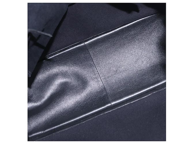 Autre Marque Saint Laurent Rive Gauche Shopper aus geprägtem Leder Large Schwarz - Ansicht 5