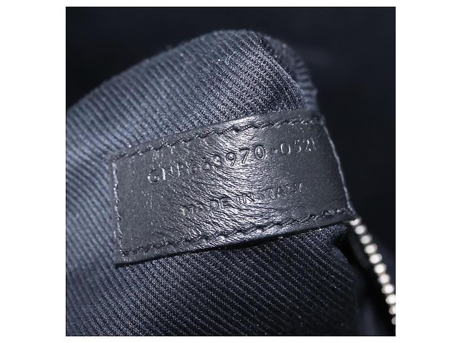 Autre Marque Saint Laurent Rive Gauche Shopper aus geprägtem Leder Large Schwarz - Ansicht 7