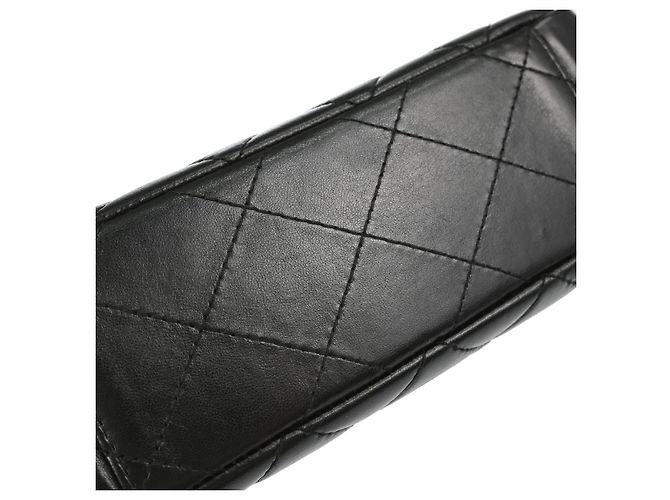 Chanel Vintage Classic Top Handle Flap Quilted Lambskin Medium Schwarz - Ansicht 6