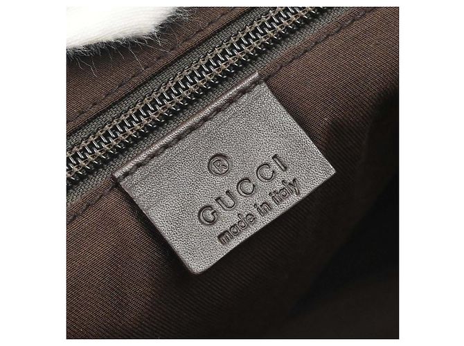 Sac Messenger Gucci Boucle GG Canvas Medium Beige - vue 4