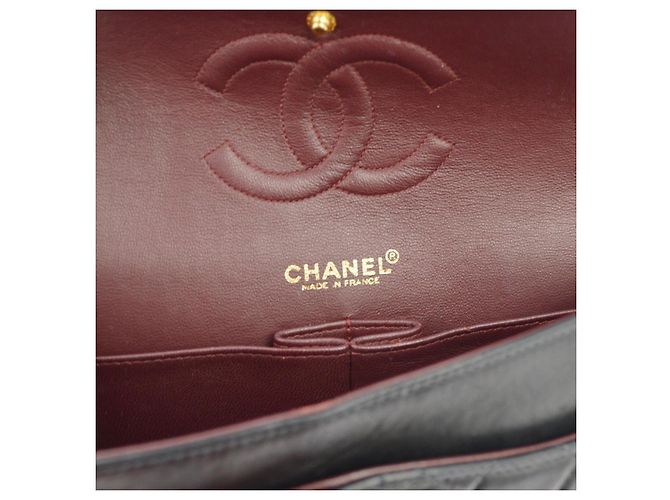 Chanel Vintage Classic Double Flap Quilted Lambskin Medium Noir - vue 4