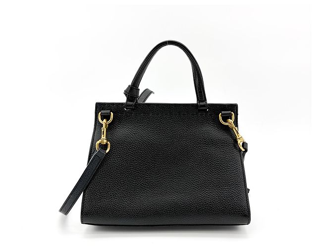 Gucci GG Marmont Top Handle Leather Small Negro - vista 2