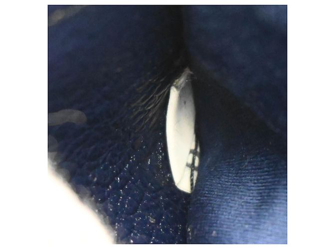 Miu Miu Crystal Clutch Matelassé Denim Small Marineblau - Ansicht 3