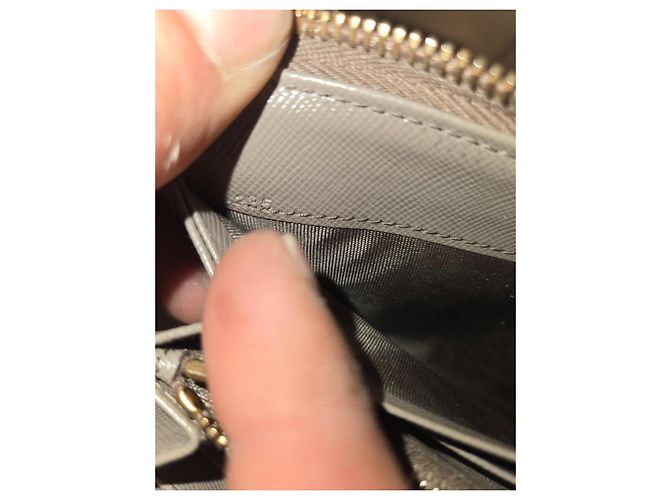 Cartera Prada Saffiano Metal Argilla Beige - vista 7