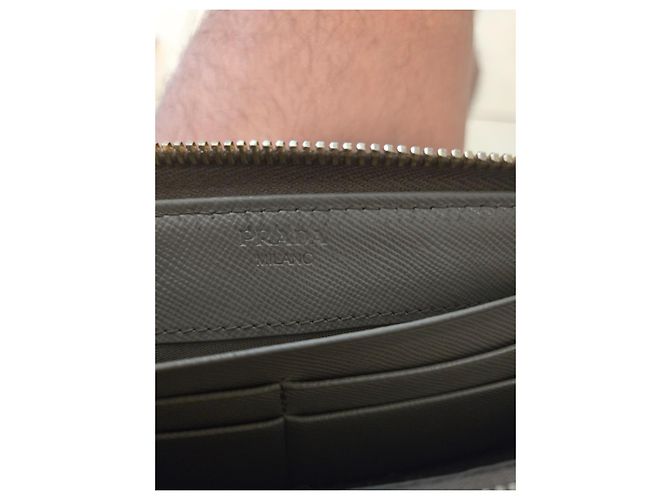Cartera Prada Saffiano Metal Argilla Beige - vista 8