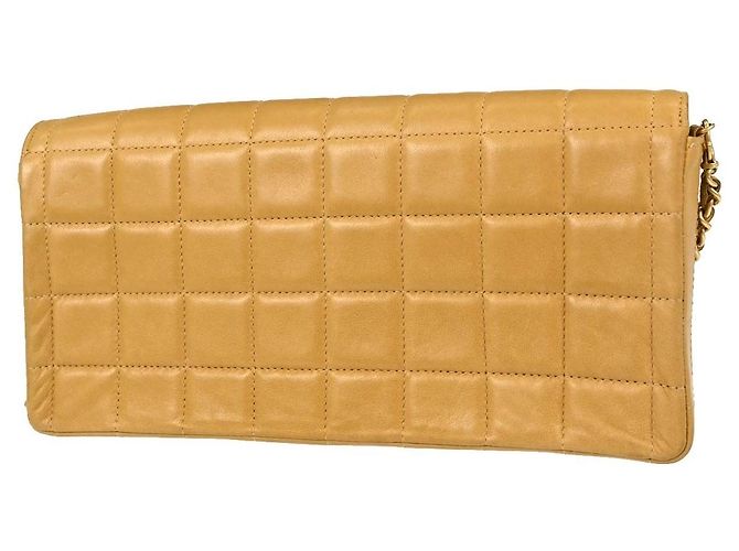 Chanel Chocolate Bar Flap Quilted Lambskin East West Beige - Ansicht 2