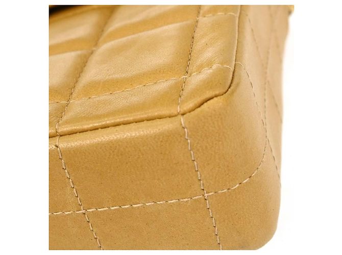 Chanel Chocolate Bar Flap Quilted Lambskin East West Beige - Ansicht 7