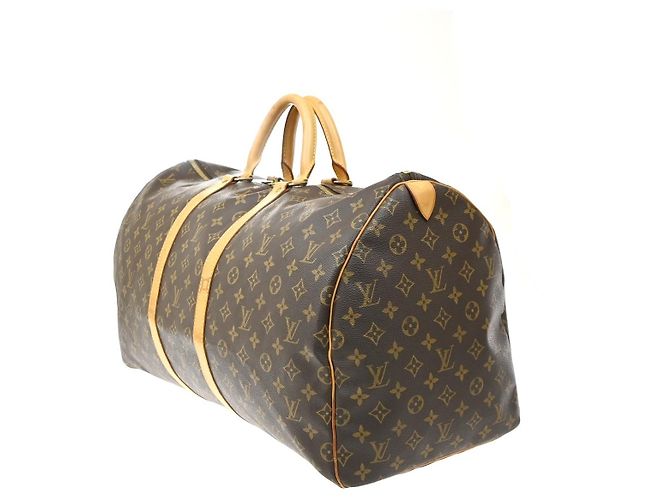 Louis Vuitton Keepall Monogram Canvas 55 Marrom - vista 3