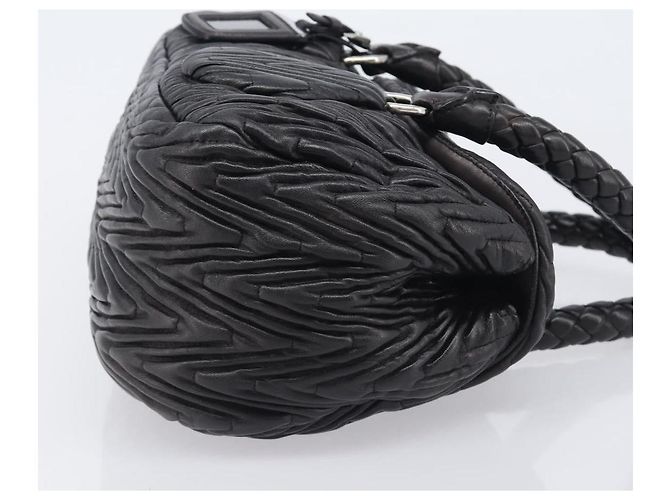 Prada Flap Chevron Nappa Large Preto - vista 3