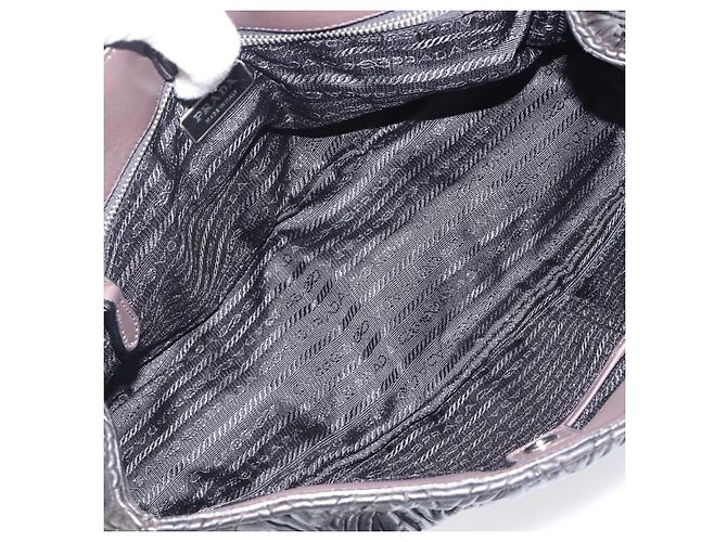 Prada Flap Chevron Nappa Large Preto - vista 5
