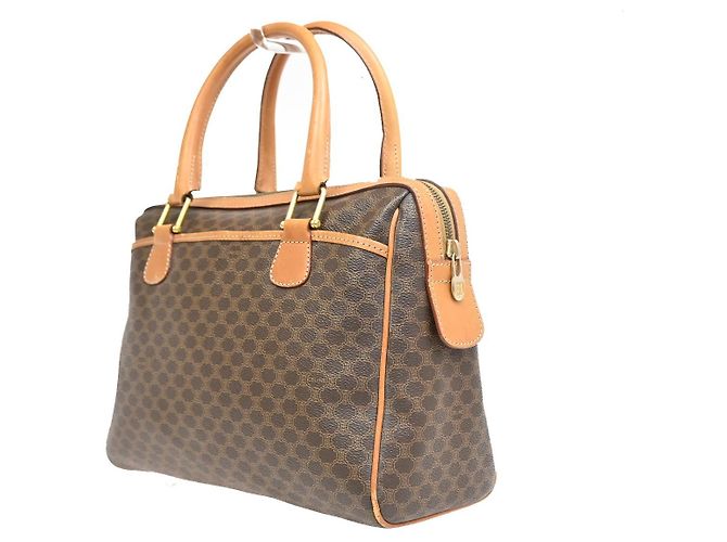 Céline Celine Boston Triomphe XL Coated Canvas Small Braun - Ansicht 4