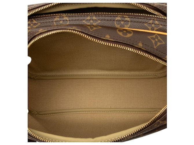 Borsa a tracolla Louis Vuitton Monogram Reporter PM Marrone Monogramma - vista 4