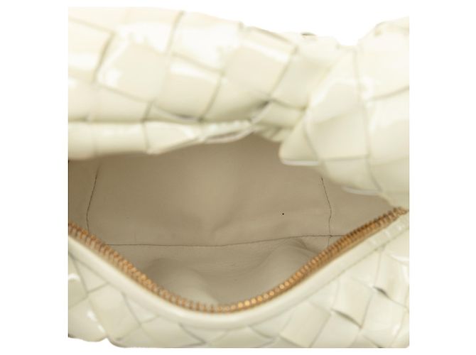 Borsa Bottega Veneta Intrecciato Mini Jodie Bianco - vista 4