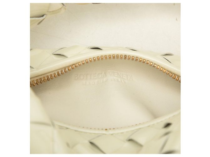 Borsa Bottega Veneta Intrecciato Mini Jodie Bianco - vista 5