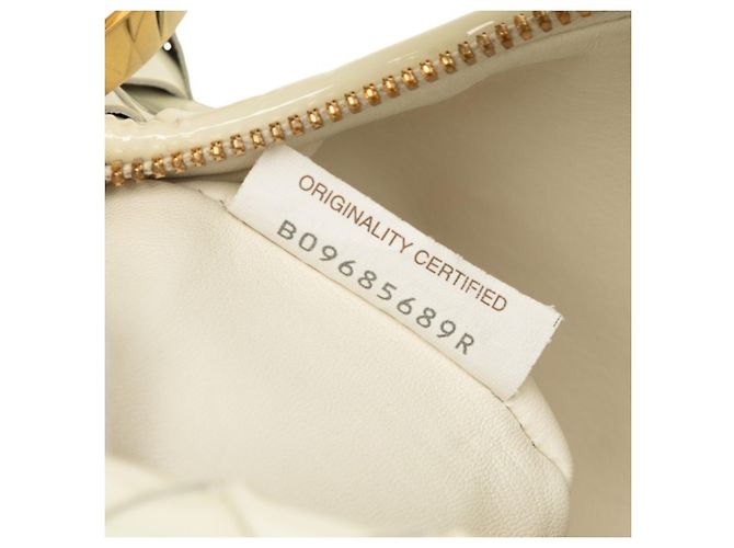Borsa Bottega Veneta Intrecciato Mini Jodie Bianco - vista 7