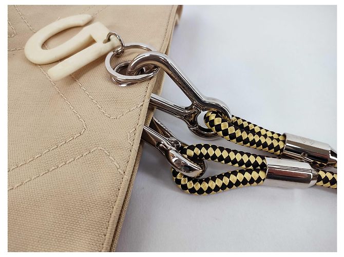 Chanel Vintage No. 5 Canvas Beige - vista 7