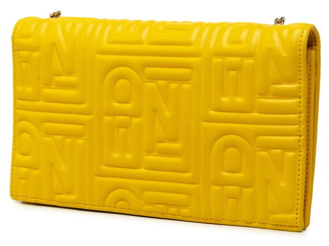 Monedero Fendi de piel amarilla Amarillo - vista 2