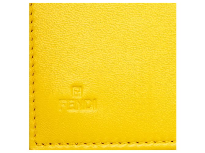 Monedero Fendi de piel amarilla Amarillo - vista 6