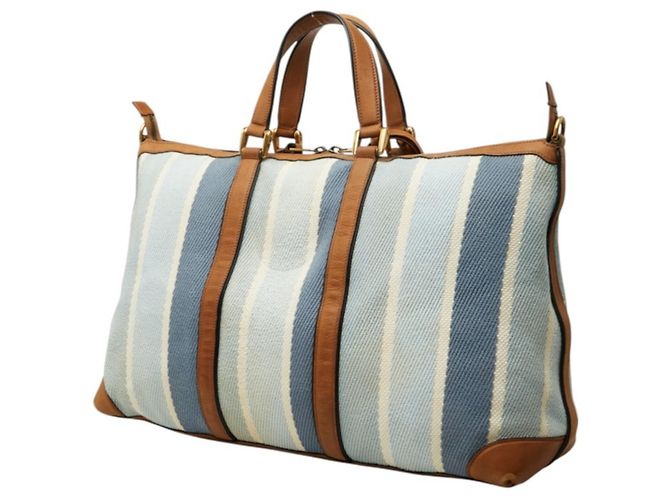 Bolsa Gucci Boston Shoulder Weekender Azul - vista 2