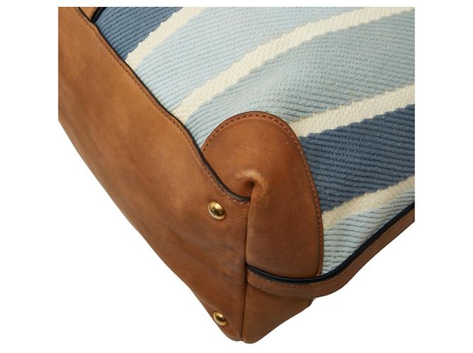Bolsa Gucci Boston Shoulder Weekender Azul - vista 4