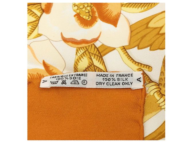 Hermès Hermes Carre 90 Carabes Foulard Uccello dei Caraibi Marrone - vista 9