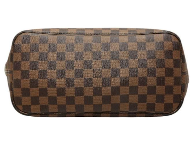 Louis Vuitton Damier Ebene Neverfull MM Schultertasche Braun - Ansicht 3