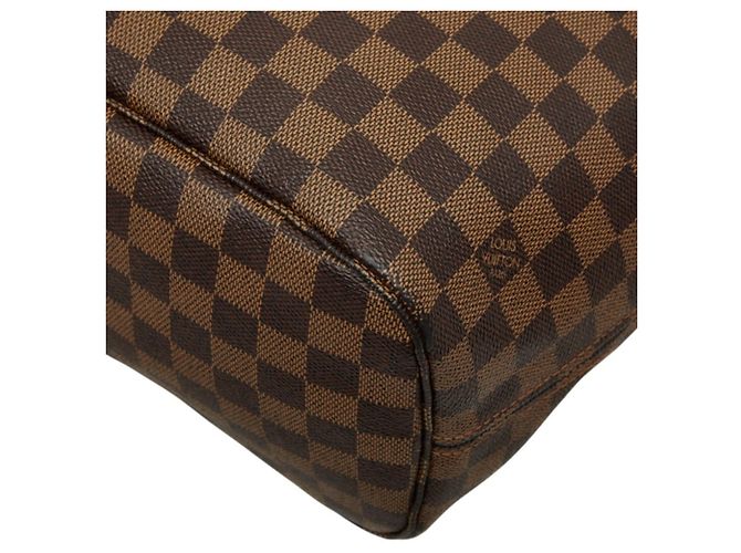 Louis Vuitton Damier Ebene Neverfull MM Schultertasche Braun - Ansicht 4