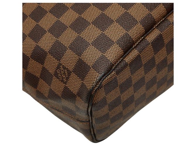 Louis Vuitton Damier Ebene Neverfull MM Schultertasche Braun - Ansicht 5