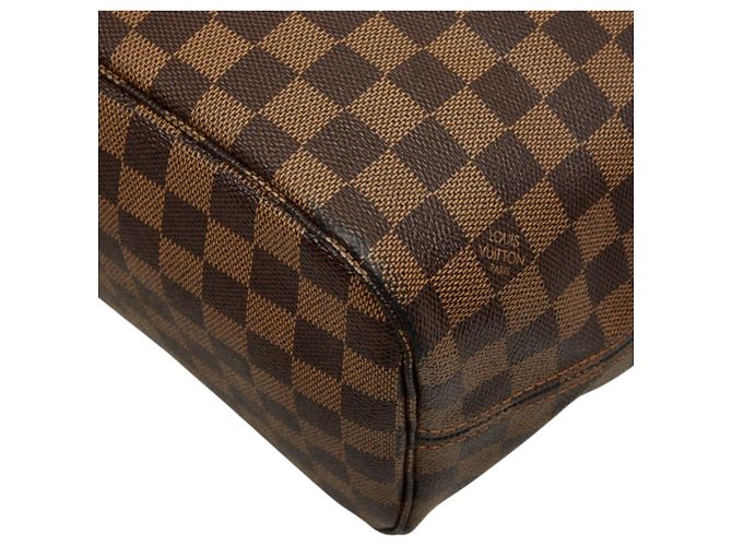 Louis Vuitton Damier Ebene Neverfull MM Schultertasche Braun - Ansicht 6